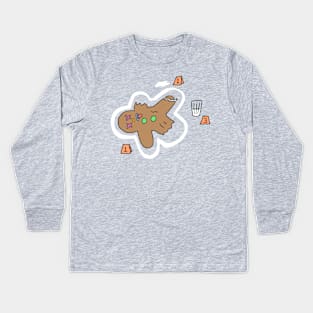 Cookie Crime Scene Kids Long Sleeve T-Shirt